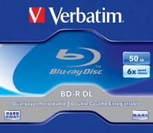 BD-R DL   Blu-ray Rohling  Verbatim        1er J-Case  6x / 50GB