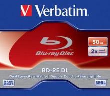 BD-RE DL Blu-ray RW-Rohling  Verbatim  1er J-Case  2x / 50GB