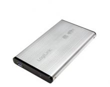 LogiLink  USB 3.0 Gehäuse für 2.5" SATA HDD`s, Aluminium, silber