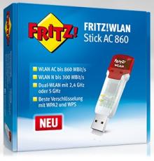 AVM Fritz! WLAN USB Stick AC 860 USB 3.0 Adapter 860Mbps 802.11 n/b/g/a/ac