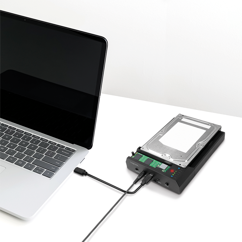 Logilink Docking- &amp; Klonstation  2,5" &amp; 3,5" SATA und M.2 NVMe USB3.2 Type C