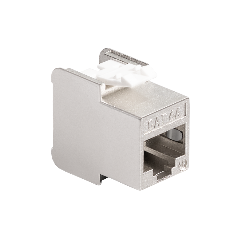 Keystone Jack RJ45 24er-Pack Cat.6A STP SlimLine 14.5mm 22-26 AWG + Installationswerkzeug