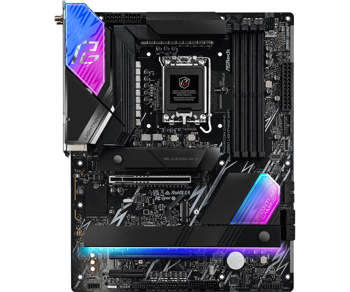 ASRock Z890 Lightning WiFi Sockel 1851, 4xDDR5  HDMI / 2xTB / 4x M.2 / ATX