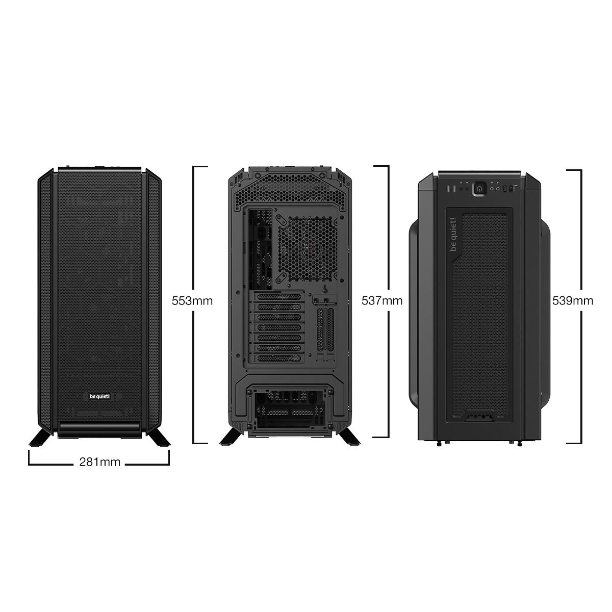 be quiet! Silent Base 802 Miditower ohne NT, schwarz
