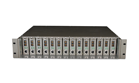 TP-Link TL-MC1400 Industrie-(19")-Gehäuse mit Netzteil für 14x TP-Link Medien Konverter MCxxx Serie, schwarz TP-Link TL-MC1400 Industrie-(19")-Gehäuse mit Netzteil für 14x TP-Link Medien Konverter MCxxx Serie, schwarz