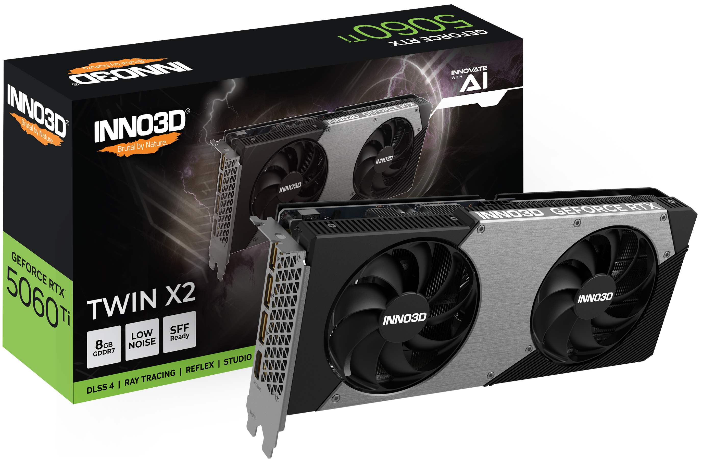 Inno3D GeForce RTX 5060 Ti Twin X2 OC  8GB DDR7, HDMI /3xDP, PCIe 5.0