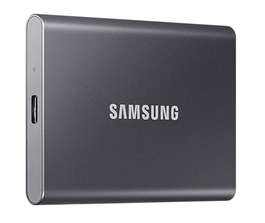 Samsung Portable SSD T7 1TB USB3.2 Gen.2 extern, Titan Grey Samsung Portable SSD T7 1TB USB3.2 Gen.2 extern, Titan Grey
