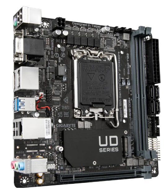 Gigabyte H610I-DDR4 Sockel 1700, 2xDDR4 HDMI / DP / 1xM.2, mini-ITX