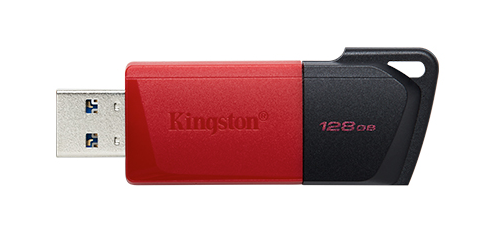 Kingston DataTraveler Exodia M  USB-Stick 128GB USB 3.2, Schwarz/Rot