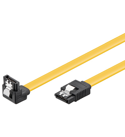 SATA Anschlusskabel 1.5/3/6GBs 1x L-Stecker/1x 90° oben L-Stecker, 100cm mit Clip SATA Anschlusskabel 1.5/3/6GBs 1x L-Stecker/1x 90° oben L-Stecker, 100cm mit Clip