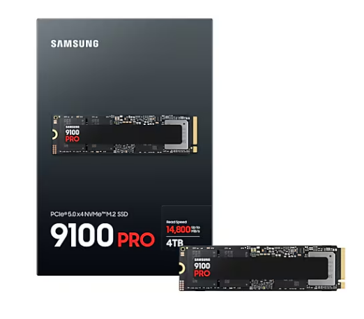 SSD Samsung 9100 Pro MZ-VAP4T0BW 4,0TB M.2 Typ 2280 PCIe 5.0 NVMe