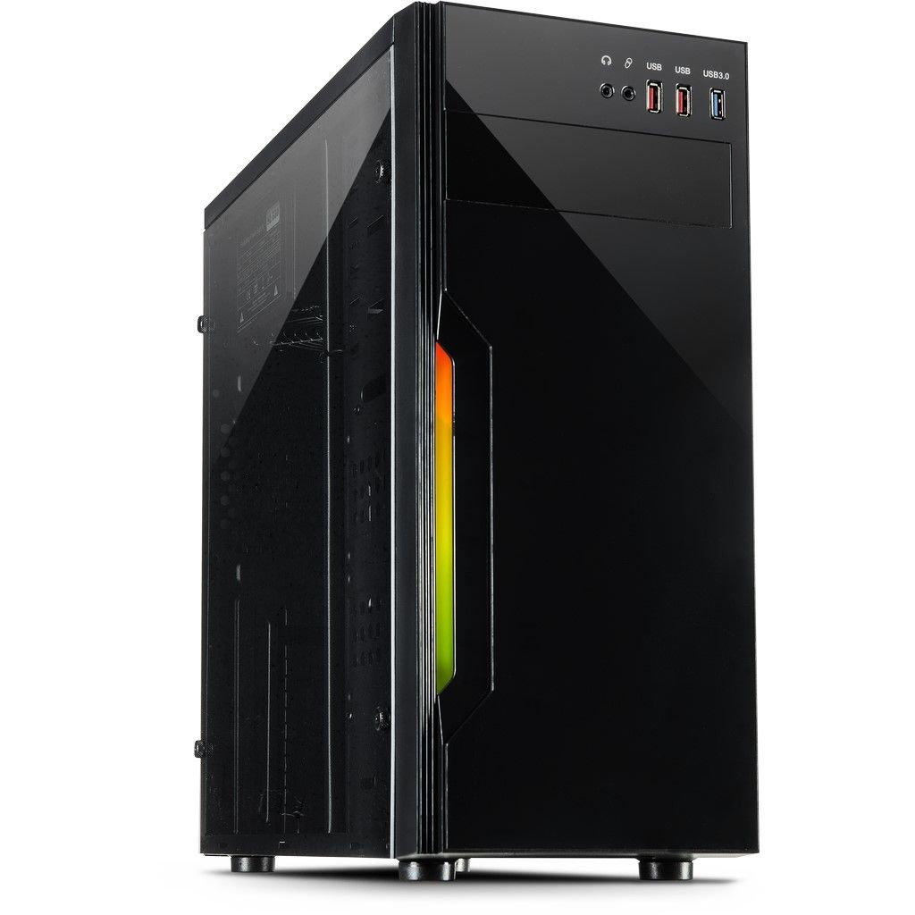 Miditower B-42 RGB Gehäuse ohne Netzteil, USB 3.0, schwarz Miditower B-42 RGB Gehäuse ohne Netzteil, USB 3.0, schwarz