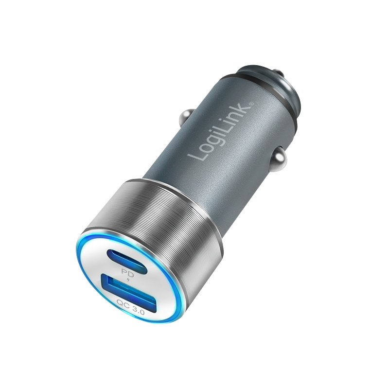 USB KFZ Quick Charge Adapter 2Port 1xUSB-C PD + 1xUSB-A QC, 36W USB KFZ Quick Charge Adapter 2Port 1xUSB-C PD + 1xUSB-A QC, 36W