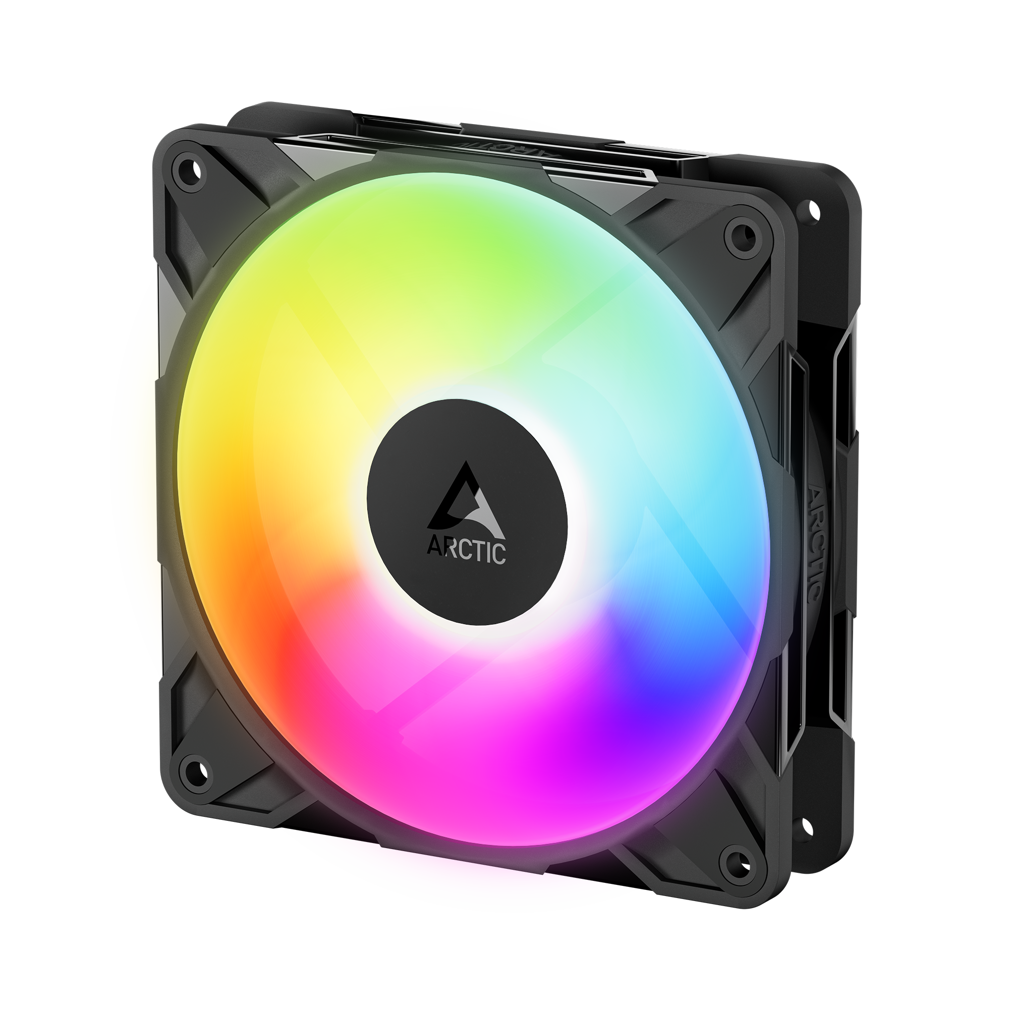 Arctic P12 Pro Reverse A-RGB PC-Lüfter 120x120x25mm 4-pol. PWM-Stecker, schwarz
