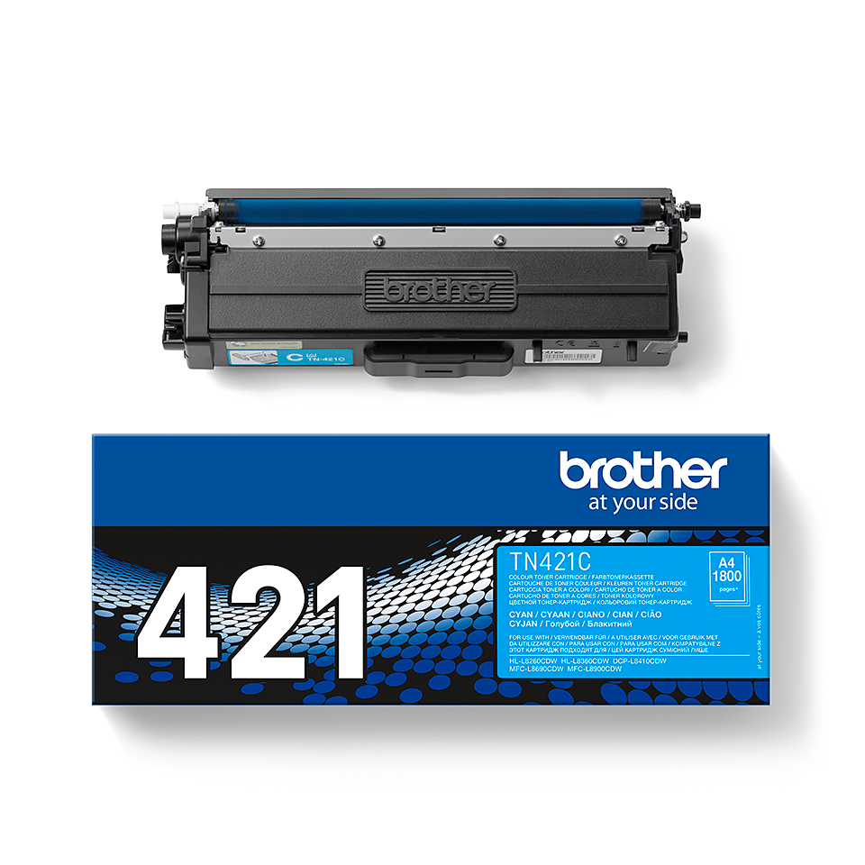 Brother Toner TN421C für HL-L8260 HL-L8360CDW, 1800 Seiten, cyan Brother Toner TN421C für HL-L8260 HL-L8360CDW, 1800 Seiten, cyan