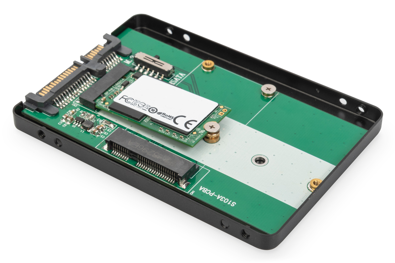 DIGITUS 2,5" SATA Festplattenadapter für M.2 oder mSATA