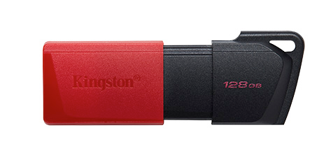 Kingston DataTraveler Exodia M  USB-Stick 128GB USB 3.2, Schwarz/Rot