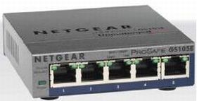 Netgear ProSafe GS105E Gigabit Switch 5-Port 10-1000Mbps, Desktop Netgear ProSafe GS105E Gigabit Switch 5-Port 10-1000Mbps, Desktop