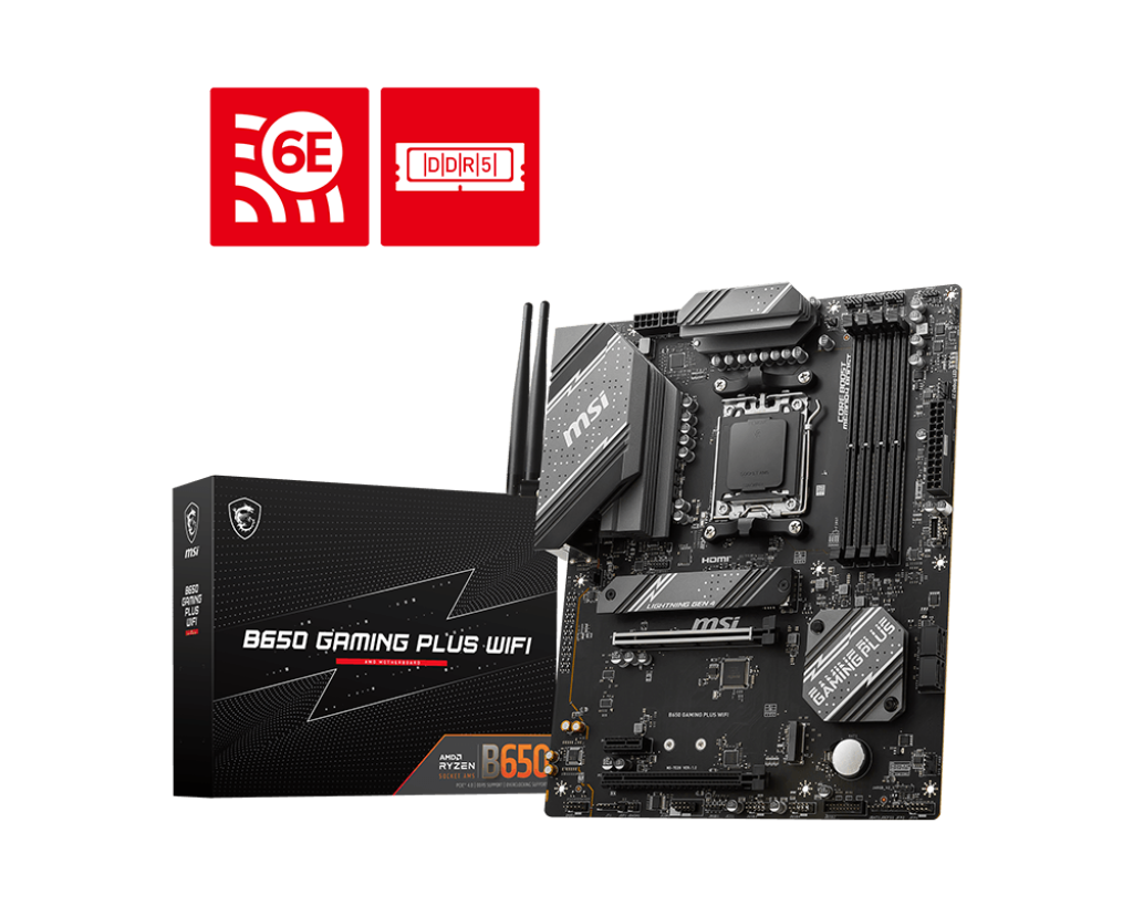 MSI B650 Gaming Plus WIFI  4xDDR5 2x M.2 HDMI / DP / USB-C, ATX