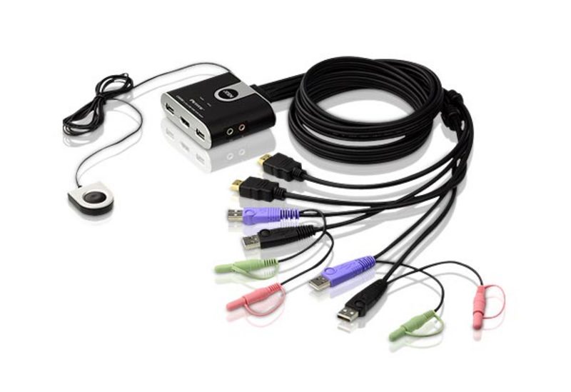 ATEN KVM Switch CS692-AT 2-Port Pocket USB / HDMI, 1User/2PC ATEN KVM Switch CS692-AT 2-Port Pocket USB / HDMI, 1User/2PC