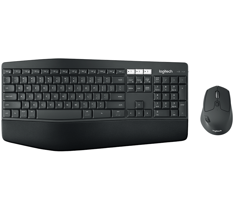 Logitech Cordless Performance MK850 Tastatur & Maus USB Funk/BT, deutsch, schwarz Logitech Cordless Performance MK850 Tastatur & Maus USB Funk/BT, deutsch, schwarz
