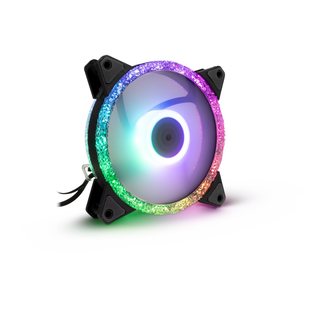 Argus RS-071 RGB Kristall-Effekt Lüfter 4Pin PWM 120x120x25 mm Argus RS-071 RGB Kristall-Effekt Lüfter 4Pin PWM 120x120x25 mm