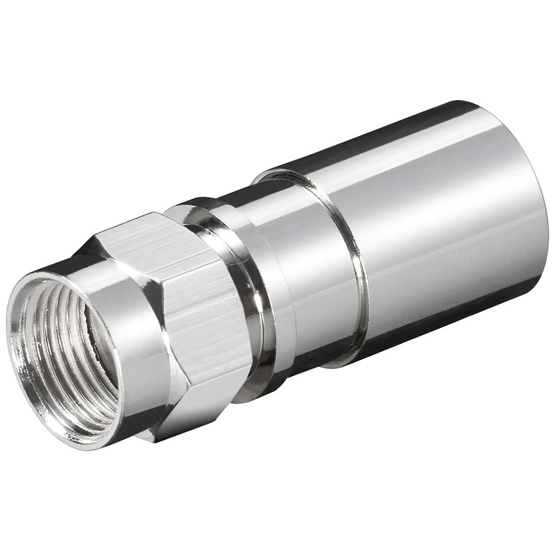 SAT Antennen F-Kompressions-Stecker (5 Stück), WEF 8.2 K, gerade Bauform, metall SAT Antennen F-Kompressions-Stecker (5 Stück), WEF 8.2 K, gerade Bauform, metall