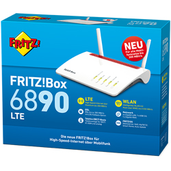 AVM Fritz!Box 6890 LTE Modem / Router / TK / VoIP / GLAN / WLAN-AC AVM Fritz!Box 6890 LTE Modem / Router / TK / VoIP / GLAN / WLAN-AC