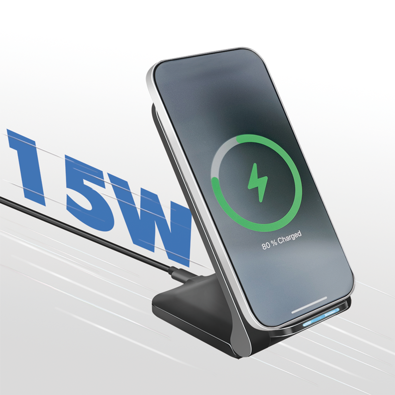 Kabelloses Schnellladegerät 15 W geeignet für Smartphones und Geräte mit Qi-Standard