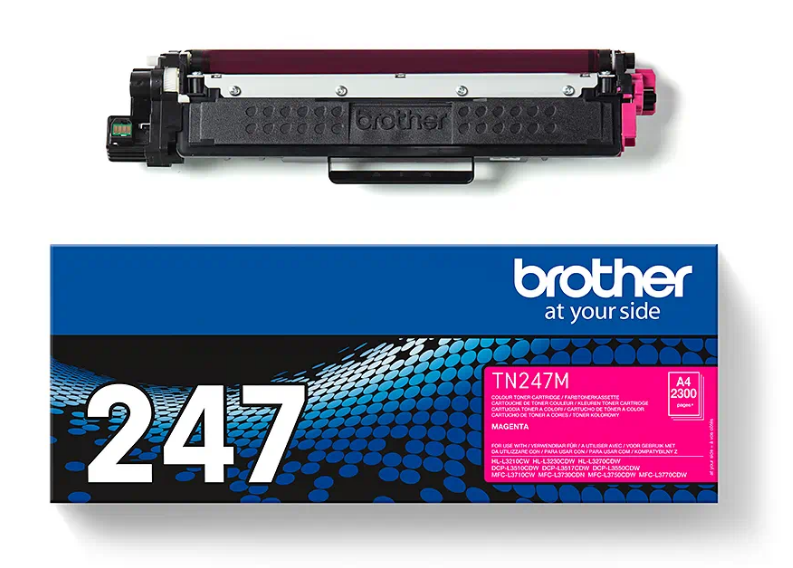 Brother Toner TN247M für HL-L3230, DCP-L3510, MFC-L3730, 2300 Seiten, magenta Brother Toner TN247M für HL-L3230, DCP-L3510, MFC-L3730, 2300 Seiten, magenta
