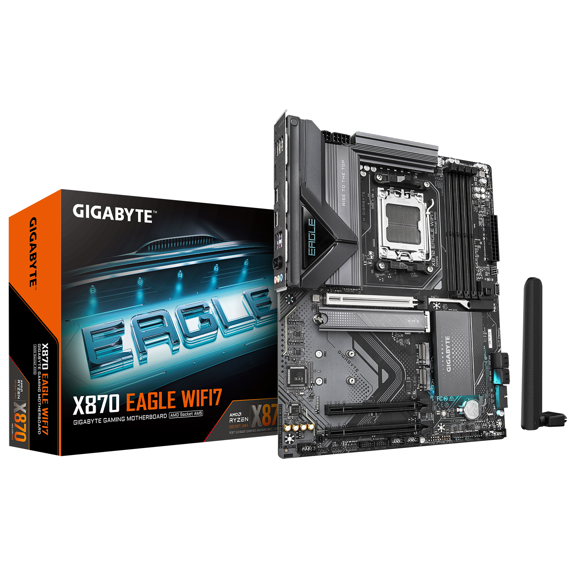 Gigabyte X870 EAGLE WiFi7 Socket AM5 4xDDR5 HDMI / USB-C / 3x M.2, ATX