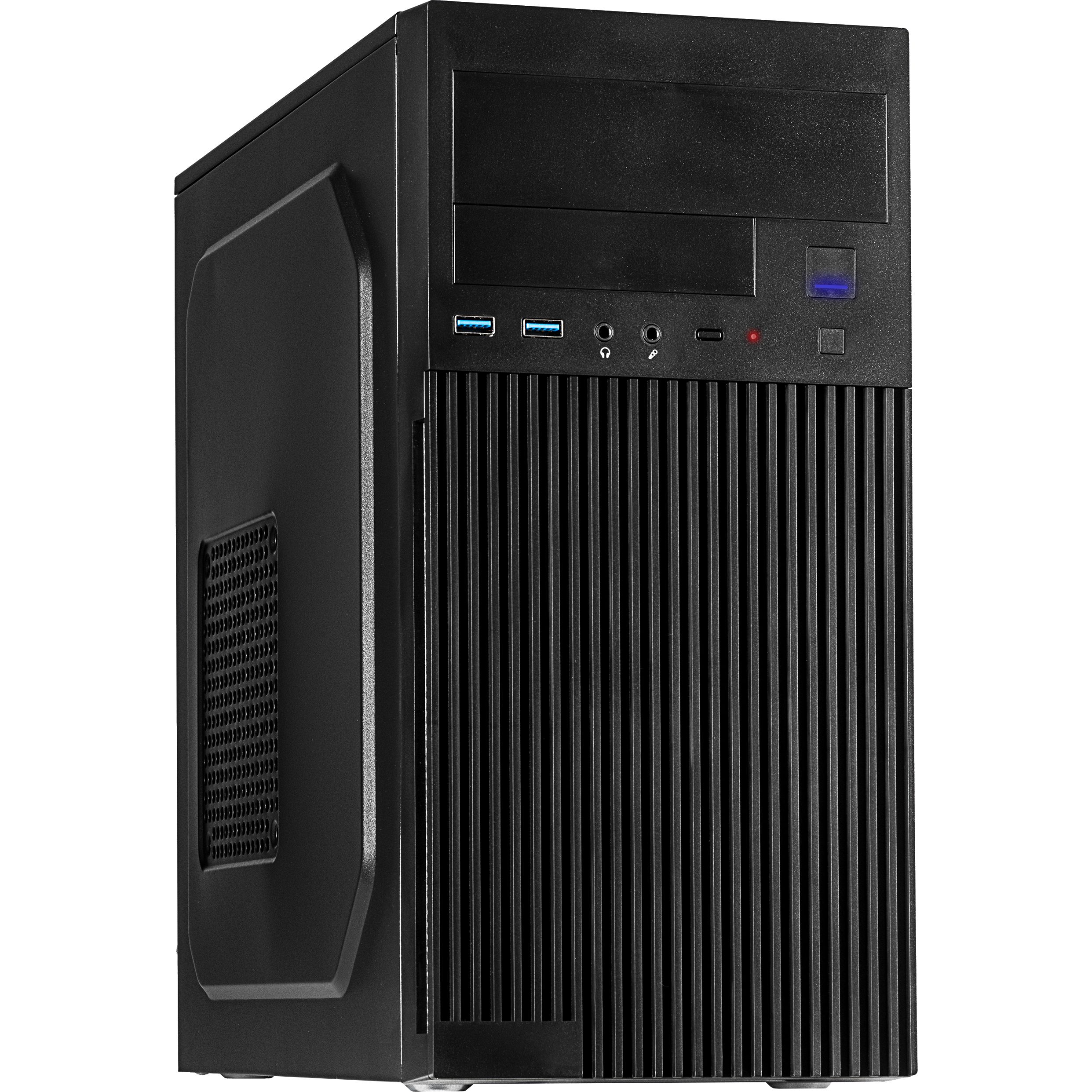 Minitower IT-6521 Gehäuse ohne Netzteil, 2x USB 3.0 + 1x USB-C, schwarz Minitower IT-6521 Gehäuse ohne Netzteil, 2x USB 3.0 + 1x USB-C, schwarz
