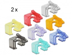 DELOCK Netzwerk RJ45 Reparatur Clip 2 Stück, blau DELOCK Netzwerk RJ45 Reparatur Clip 2 Stück, blau