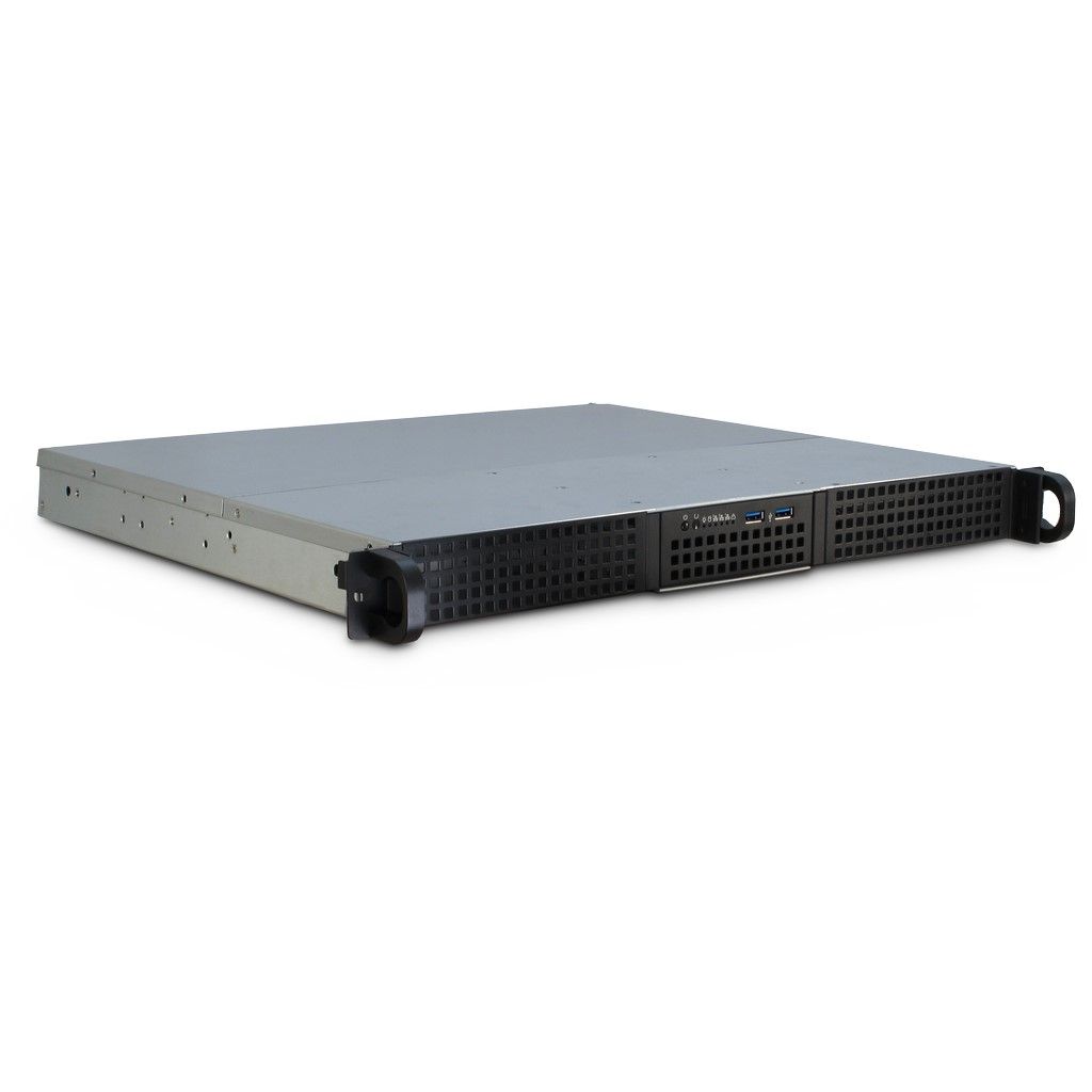 Industrie- (19")-Gehäuse IPC 1U-10240 1HE ohne Netzteil, schwarz Industrie- (19")-Gehäuse IPC 1U-10240 1HE ohne Netzteil, schwarz