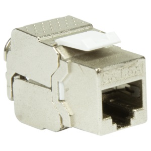 Keystone Jack RJ45 Bu. Cat.6A STP 180°, standard size Keystone Jack RJ45 Bu. Cat.6A STP 180°, standard size