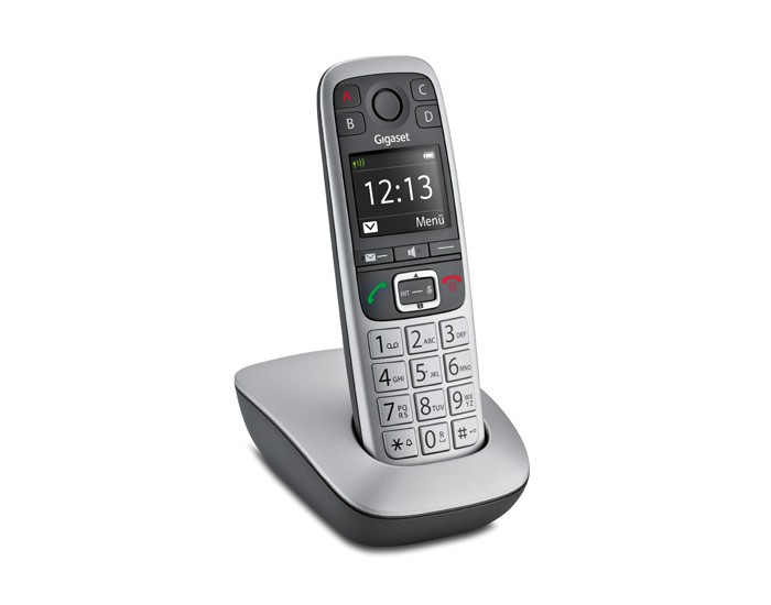 Gigaset E560 Funktelefon mit großen Tasten, platin Gigaset E560 Funktelefon mit großen Tasten, platin