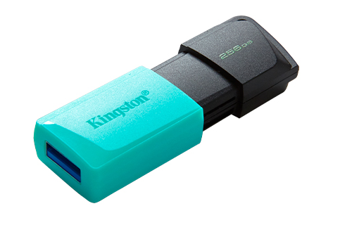 Kingston DataTraveler Exodia M  USB-Stick 256GB USB 3.2, Schwarz/Türkis