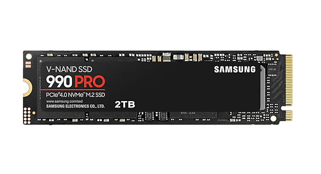 SSD Samsung 990 Pro MZ-V9P2T0BW 2,0TB M.2 Typ 2280 PCIe 4.0 x4 / PCIe 5.0 x2 NVMe