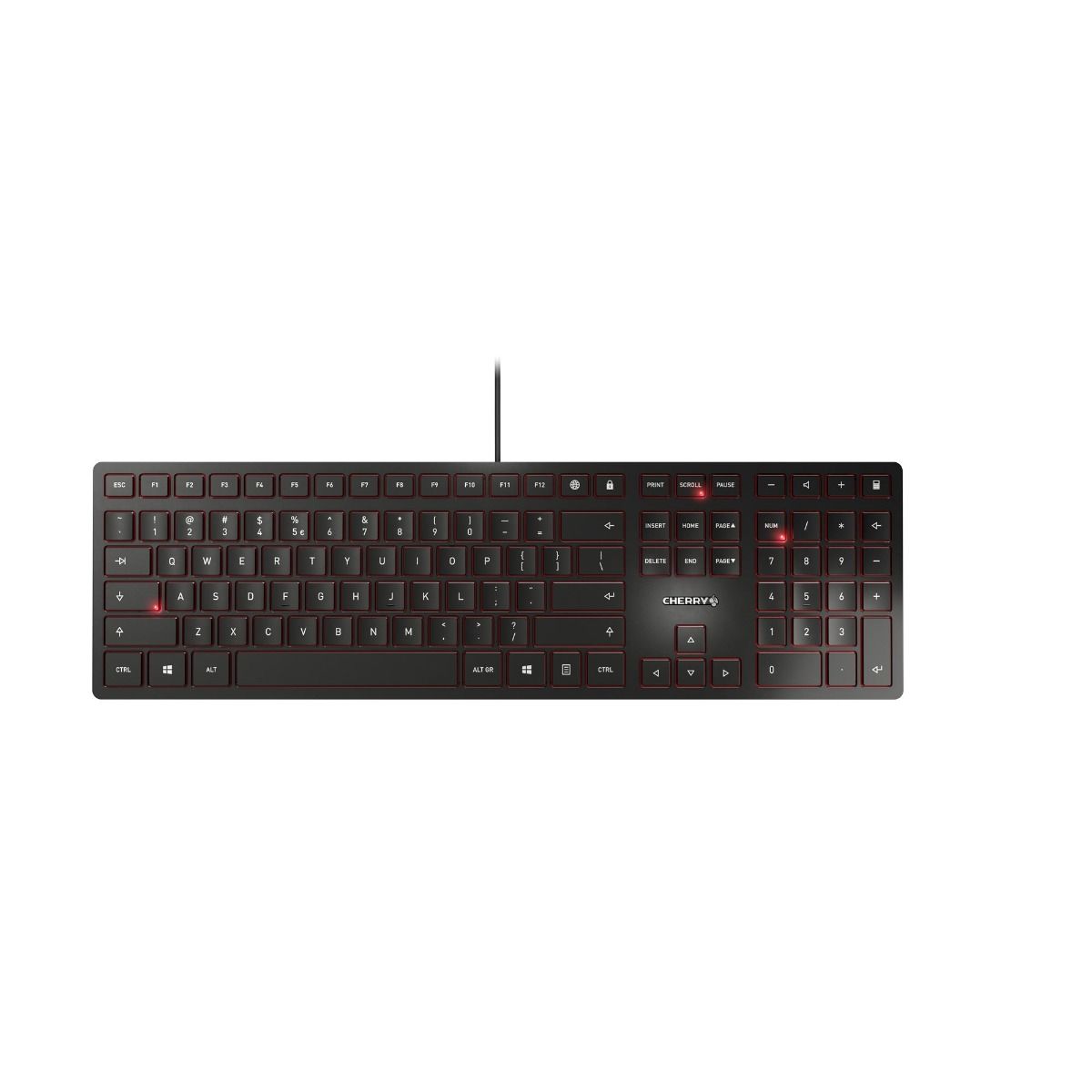 Cherry JK-1600DE-2 KC 6000 Slim Tastatur deutsch USB, schwarz Cherry JK-1600DE-2 KC 6000 Slim Tastatur deutsch USB, schwarz