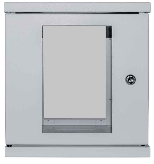 Server Schrank Intellinet 10" Wandverteiler (HxBxT 320x300x300mm) 6HE, grau montiert