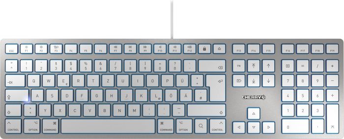 Cherry JK-1601DE-1 KC 6000 Slim for MAC deutsch USB, silber/weiss Cherry JK-1601DE-1 KC 6000 Slim for MAC deutsch USB, silber/weiss