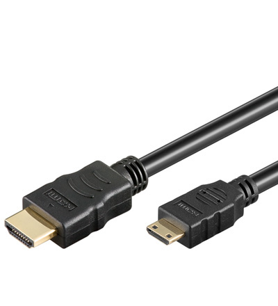 Mini-HDMI - HDMI Anschlusskabel 2 Meter Mini-HDMI/HDMI St/St Mini-HDMI - HDMI Anschlusskabel 2 Meter Mini-HDMI/HDMI St/St
