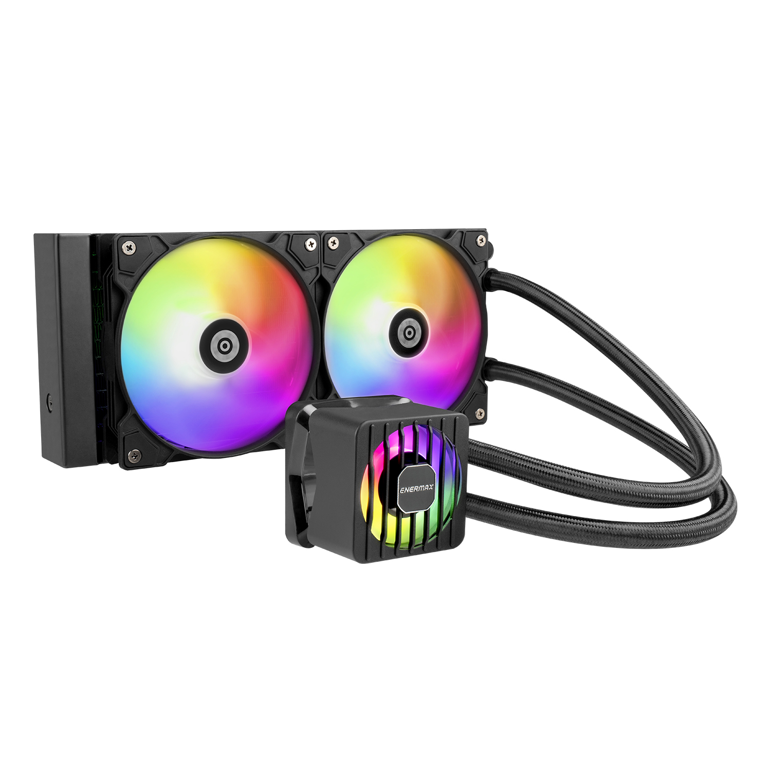 Enermax Liquid CPU Cooler LIQMAXFLO 240 ARGB Wasserkühlung für Intel und AMD Prozessoren, 2x120mm Lüfter Enermax Liquid CPU Cooler LIQMAXFLO 240 ARGB Wasserkühlung für Intel und AMD Prozessoren, 2x120mm Lüfter