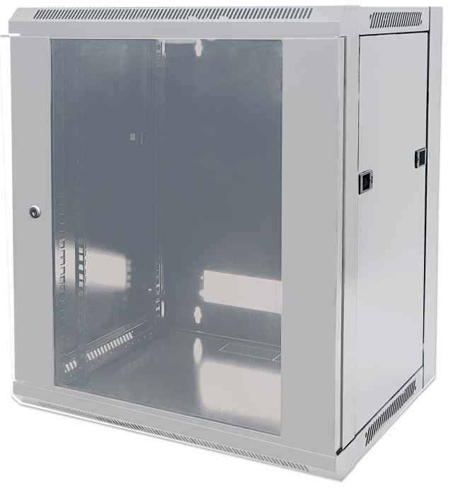 Server Schrank Intellinet 19" Wandverteiler (HxBxT 635x570x600mm) 12HE, grau unmontiert