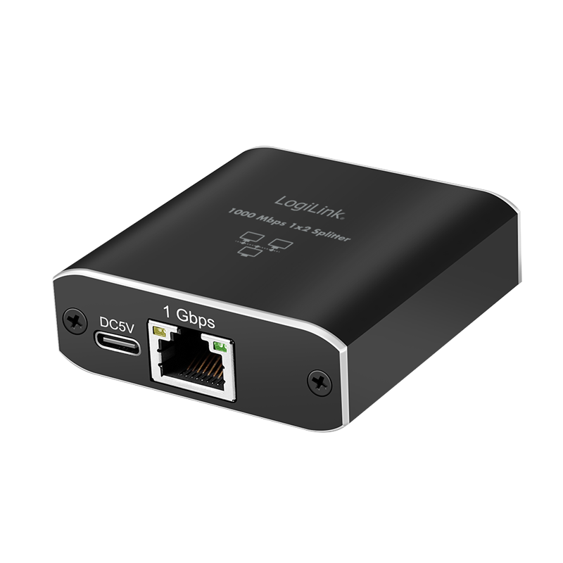 RJ45 Netzwerk Splitter 1 auf 2, 1000 Mbps, mit USB power RJ45 Netzwerk Splitter 1 auf 2, 1000 Mbps, mit USB power