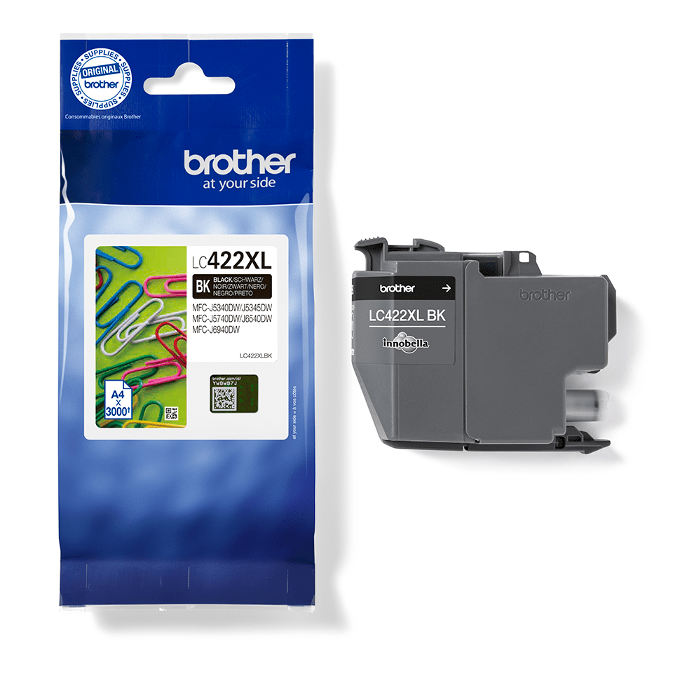 Brother LC-422XLBK Tintenpatrone für MFC-J5340DW, MFC-J5740DW, MFC-J6540DW, schwarz - 3000 Seiten Brother LC-422XLBK Tintenpatrone für MFC-J5340DW, MFC-J5740DW, MFC-J6540DW, schwarz - 3000 Seiten