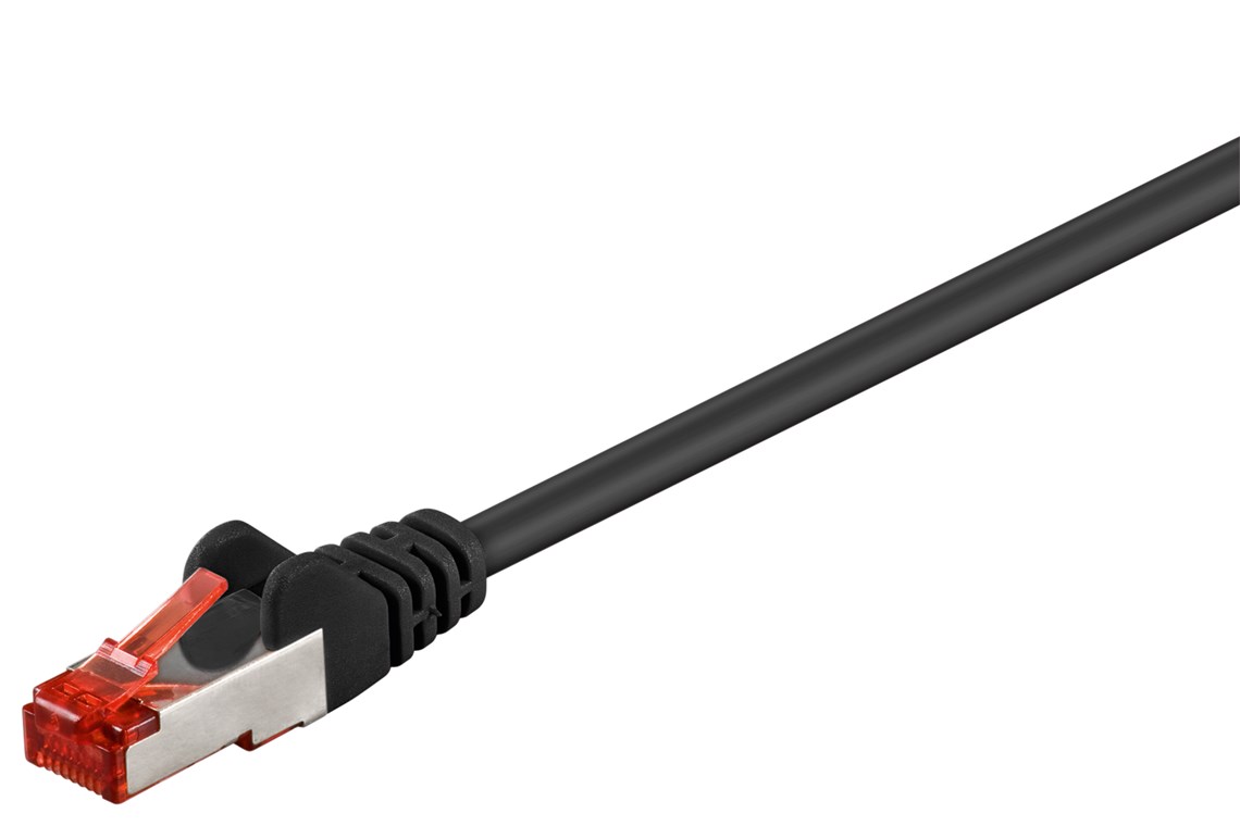 Netzwerk Patchkabel 2m, schwarz 2xRJ45 Stecker Cat.6 S/FTP PIMF Netzwerk Patchkabel 2m, schwarz 2xRJ45 Stecker Cat.6 S/FTP PIMF