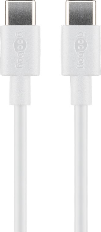 USB C/C Kabel 2,0 M. - USB Typ C-Stecker > USB Typ C-Stecker, weiß USB C/C Kabel 2,0 M. - USB Typ C-Stecker > USB Typ C-Stecker, weiß