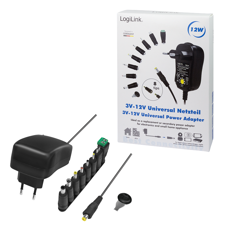 Netzteil Universal EuP  2000mA  3-12V / 100-240V div. DC/USB Adapter