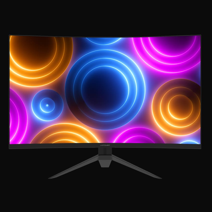 LC Power M27QC VA TFT 68,6cm (27 Zoll) QHD Curved 144/180Hz  1/2,7ms HDMI DP, schwarz